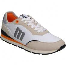 MTNG | Baskets décontractées pour homme Mustang Joggo Classic – Chaussures de sport bleu marine avec détails verts – Baskets à lacets – Semelle intérieure Starfit – Vegan – Confortables et polyvalentes – Modèle 84859 - Blanc - Voir 2