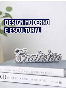 Decorative Porcelain Ornament With Word Design For Interior Decoration - Gratitude - View 7
