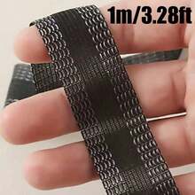 10m/5m/3米/1米 燙貼式褲腳貼布，自黏式褲腳貼紙，褲腳縮短修補貼片，DIY縫製布料免剪褲腳貼紙，褲腳縮短貼紙，適用於縮短牛仔褲、長褲、衣物、裙子及DIY縫製 - 黑色 - 查看 11