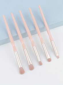 5支装斜角眼影刷、晕染刷、眉刷，多功能眼妆刷具 - 彩色 - 查看 8