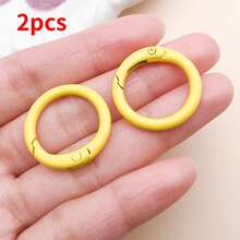 2pcs Mixed 24mm Round Spring Clasp Sets For DIY Bracelets, Necklaces & Earrings - Jewelry Making Supplies - Multicolor - View 20
