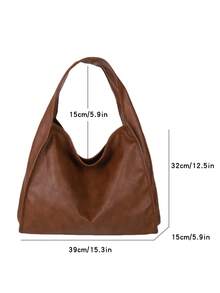 豹纹女士手提包，简约休闲大容量托特包，工作包，单肩/腋下包（学院风） - 彩色 - 查看 17