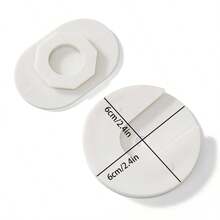 1/5/10pcs Wall Mounted Plug Hook Holder - Self-Adhesive Plug-In Socket Bracket, No Drilling Required, Removable & Reusable, Space-Saving Switch Panel Organizer, Suitable For Kitchen And Bathroom, White Plastic Outlet Cover Fits Most Power Sockets - White - View 10