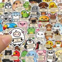 50PCS Funny Encouragement Animal Stickers, Adult Affirmation Stickers, Cute Cartoon Inspirational Companions, Suitable For Water Bottles, Laptops, Mobile Phones, Aesthetic Diary Stickers, Letters, Waterproof Stickers - Multicolor - View 7