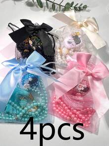Handmade DIY Rhinestone Rosary Counter + Bow Tulle Strap, Lightweight & Portable, Cute Multi-Color Floral Decor Electronic Chanting Counter, Birthday Gift, Ramadan Gift, Religious Event Gift, Valentine's Day Gift, Suitable For Religious Chanting Count During Ramadan, Daily Religious Practice, Ramadan Gifting, Portable For Carrying - Multicolor - View 13