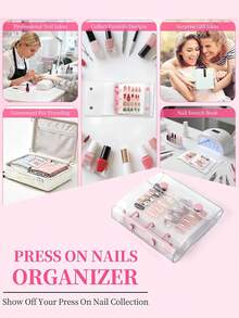 1pc A8 Size Nail Sticker Album, Includes 2 Refill Pages, Double-Sided Thick Adhesive Tape, Nail Polish Color Display & Storage - Multicolor - View 6