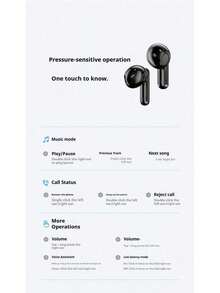 Philips' new TAT1220 true wireless Bluetooth headset semi-in-ear noise canceling high sound quality sports game long battery life for boys and girls couples - 均碼 - 查看 7