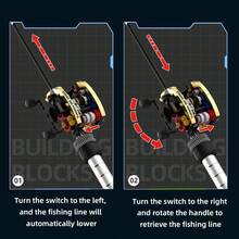 425PCS Simulated Fishing Rod Building Blocks, Immersive DIY Assembly Experience, Stress-Relieving And Relaxing, Recreates The Fun Of Fishing. Suitable For Ages 14 And Up, An Adult Leisure And Stress-Relief Gift. - Multicolor - View 5