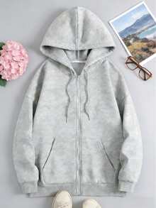 Personalized Customization – "Established" Anniversary Hoodie. Celebrate Your Love Story With A Classic Hoodie Featuring Your 'est.' Date. A Timeless, Comfy Keepsake That Gets Better Each Year You Wear It Together - Grey - View 2