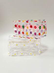 2 Stück Reise-Kulturtasche Set, ideal für den Schulstart. Diese kompakte und stilvolle Makeup-Tasche und tragbare Kulturtasche sind für die täglichen Reisen und den Urlaub von Frauen geeignet. Großvolumige, farbenfrohe Blumenmuster PVC Makeup-Tasche, transparente tragbare Reise-Plastik-Reißverschlusstasche, multifunktionale Kulturtasche-Organizer, Makeup-Tasche/Hautpflege-Tasche, Kulturtasche, Weihnachtsgeschenk, kleine Tasche/Clutch/Handtasche für Frauen, Kosmetik-Organizer, Make-up-Pinsel-Organizer, Mini-Organizer, Großraum-Organizer, Weihnachtsgeschenk, Frauengeschenkempfehlung. - Verschiedenfarbig - Übersicht 11