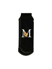 Espejo de maquillaje plegable 2 en 1 negro - Impreso con patrón de girasol y baya; Iniciales A-Z, esencial de belleza y viaje moderno, espejo de maquillaje con peine plegable, ideal para viajes y uso al aire libre, peine de doble propósito con cojín de aire y peine de masaje del cuero cabelludo. Para peluquería, salón de belleza, productos para el cabello, cuidado del cabello, accesorios para el cabello, kit de herramientas para el cabello, kit de herramientas para el cabello para peluquería, salón de belleza, hogar, viaje esencial - Multicolor - Ver 12