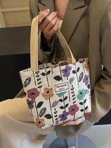 大容量斜挎包，新款INS风帆布手提包，通勤手提包，女士大容量斜挎包，新款INS风帆布手提包，通勤手提包 - 彩色 - 查看 12