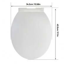 Quick Release Toilet Seat | Soft Close | Heavy Duty | Universal Fit | One Button - A - View 6