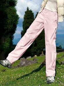 CAMEL CROWN 女士户外防风防水软壳裤，透气耐穿，适合徒步旅行，秋冬季 - 木黛色 - 查看 2