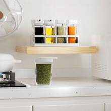 1/4/8Pcs Spice Jars Set, Plastic Seasoning Boxes With Lid, Transparent Barbecue Storage Containers Spice Racks Seasoning Storage Container Dispenser For Spice, Salt And Pepper Random Color - Multicolor - View 9