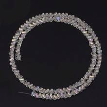 1 String 4mm Small Irregular Glass Beads, DIY Craft Supplies For Jewelry Making, Necklace, Bracelet, Earrings, Keychain, Accessories, Gifts For Holidays, Valentine's Day - Multicolor - View 12