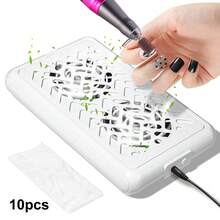 LIMEGIRL 10-Filter Dual Fan Professional Nail Dust Collector, Strong Suction To Absorb Dust, Suitable For Nail Salons And Home Use Dust Protection - White - View 1