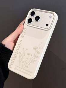 1pc Minimalist Christian Bible Verse Letter Slogan Pattern Soft Phone Case, Fits 11/12/13/14/15/16/17 Pro Max - Multicolor - View 2