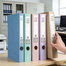 1pc Thick High Capacity Multi-Color File Folder, Foldable Document Storage Box, Office Supplies File Box - HDAH - View 10