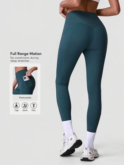 Sodalemon Women's Yoga Pants With Pockets, Butt Lifting, Fitness Gym Leggings, Outdoor Casual Sports Trousers