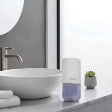 OVAL - Nuevo Dispensador de Jabón Líquido Automático Jabonera Automática Rellenable Capacidad 1 Lt Plástico ABS Uso Rudo Jabonera de Sensor Inteligente Color Blanco Montaje en Pared - blanco - Ver 1