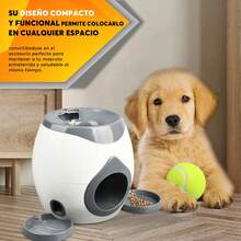Comedero Interactivo para Perro con Pelotas, Juguete de Recompensa y Estimulación Mental Adir 12091 - Blanco - Ver 4