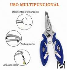 255 Piezas Kit De Accesorios De Anzuelos Pesca Señuelo Caja,anzuelos, Derivas De Peces, Plomadas, Alfileres, Alicates Lua, Cuentas,zurevalo - Gris - Ver 7