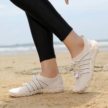 Outdoor Schwimmschuhe, Watschuhe für Damen und Herren, Tauchschuhe, Strand Schnorchelschuhe, Outdoor Angeln Fünf-Finger-Schuhe, Indoor Yoga Springseil Fitness Schuhe - Aprikosenfarben - Übersicht 11