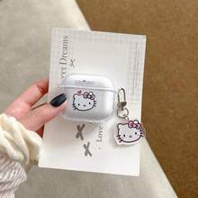 Sanrio 新款Hello Kitty + Kitty吊坠耳机保护套，DIY甜美时尚风，兼容苹果1/2、3、Pro、Pro 2、4 - 彩色 - 查看 4