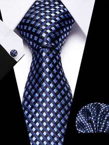 3pcs/Set Men's Tie Set, Multi-Pattern Design, Fashionable And Elegant, Suitable For Dances, Dates, Business Meetings, Weddings, Holidays And Other Occasions - Color Mixing - View 11