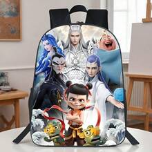 1pc Nezha Havoc In The Sea Themed Anime Pattern Backpack - A - View 8