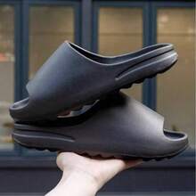 2026 New Men's House Slippers, Summer Indoor Home Bathroom Shower Anti-Slip Thick Bottom Thick Sole Sandals - Black - View 6