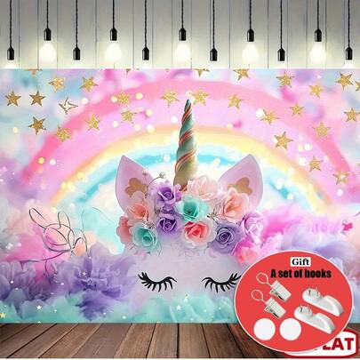 Large Magical Unicorn Dream Pattern, With Bright Colors Wall Hanging Fabric, In A Modern Style. This Wall Fabric Is Suitable For All Four Seasons And Can Be Washed, Machine-Washed, Lightweight, And Has A Unique Charm. The Peach-Colored Cotton Fabric Is Suitable For Him/Her, And It Is An Ideal Decorative Gift For Birthdays, Household Items, Wedding Items, Souvenirs, Used For Him/Her, Family Members, Boyfriend/Girlfriend, Father, Family Members, Mother, Lover, Daughter, Son, Grandfather, Grandmother, Friends, Classmates, Pets. Perfect For Camping, Traveling, Home Life, Daily Life, Office Decoration, Birthday, Anniversary, Valentine's Day, Thanksgiving, Christmas, Halloween, Mother's Day, Father's Day, Wedding, Easter, New Year Gift, Sofa, Bed, Car, Bedroom, Living Room, Office, Outdoor Camping, Beach, Party, Yoga Gathering, As A Background Wall Decoration.