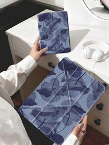 Water Lily Ink Painting Tablet Case Compatible With IPad Air 11-Inch M3 2025 / M2 2024, IPad Air 5th Generation 2022 , IPad (A16) 11 Inch 11th Generation 2025,Compatible With Samsung Galaxy Tab,Kindle Paperwhite 12th Gen 2024, Clear Back ,Fashion Pattern Protective Case,Automatic Sleep And Wake-Up Function, Airbag Protection, Suitable For Gifts And Office Use - Multicolor - View 8