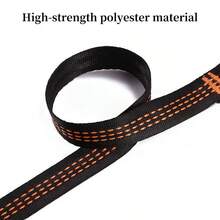 290*2,5cm/114,17*0,98 Zoll, dickes Hängemattenseil - hochfestes Baumaufhängeseil geeignet für Camping, Wandern, Schaukeln, Garten, vielseitig einsetzbares Outdoor-Tragseil - Verschiedenfarbig - Übersicht 8