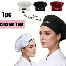 Customized Text Baker/Chef Hat, Adjustable Personalized Name Chef Hat, Professional Chef Hat, Baking Enthusiast Chef Hat Gift, Chef Gift - A - View 4