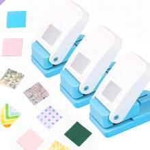 1 Inch Square Hole Punch, Manual Operated Handcraft Hole Puncher Suitable For Paper Art, Scrapbooking, DIY Card Making, Handicrafts - Single Piece - View 1