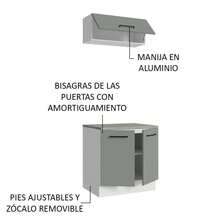 Kit Mueble Para Garaje Multiuso Madesa Agata 80cm BG 01 - Multicolor - Ver 5