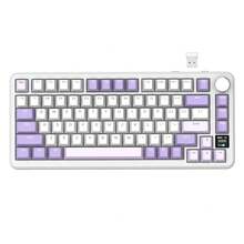 ATTACK SHARK X85PRO 无线机械键盘，带 TFT 显示屏和旋钮，75% QMK 密封式游戏键盘，支持 2.4G/蓝牙/USB-C 有线连接，支持热插拔线性轴，内置 4000mAh 电池，支持防鬼键，RGB 背光 - 彩色 - 查看 13