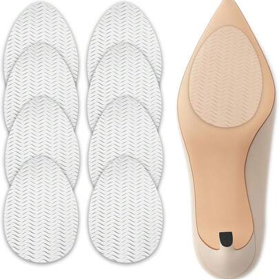 Anti-Slip High Heel Insoles - Non-Slip Grip Lining Suitable For High Heels, Stilettos And Dress Shoes, Invisible Anti-Slip Pads For Pointed Toe Shoes