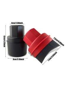 1pc Car Tire Waxing Sponge Car Wax Applicator Pad With Lid Curved Easy Waxing Tire Sponge Tire Cleaning Tools Detailing Brush - Multicolor - View 3