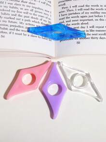 1个亚克力拇指书夹，按压式书页固定器，适用于阅读、学习用品、返校季 - 單件 - 查看 12