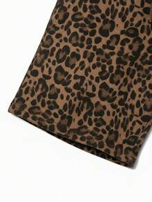 GRDR 男士时尚豹纹休闲短裤，夏季 - 黃色 - 查看 4