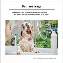 Pet Bath Brush, Dog Massage Brush, Cat Hair Removal Gloves, Pet Grooming Tools, Silicone Pet Brush, TPR Soft Bristle Brush, Adjustable Wrist Strap, Gentle Combing, Hair Cleaning, Bath Brush, Dog And Cat Hair Removal Device, Bath Time, Pet Hair Care, Skin-Friendly. - Multicolor - View 9