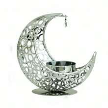 1pc Middle Eastern Crescent-Shaped Metal Incense Burner, Tabletop Incense Holder, No Electricity Required - Multicolor - View 13
