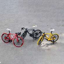 Alloy Mini Racing Car Bicycle Model - Die-Cast Metal - Realistic Details - Perfect Collectible Or Christmas/Halloween Gift - Multicolor - View 6