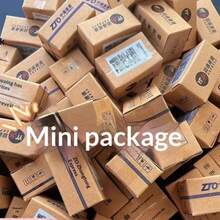 1SET-2026-新款微缩仿真包裹盒，迷你快递包裹娃娃屋道具，微景观场景搭建随机款式，创意桌面收藏礼品，生日礼物，惊喜礼物 - 彩色 - 查看 3