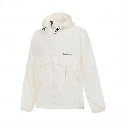 Timberland 男士 AF 防风防紫外线 DWR 防水连帽夹克 梭织连帽夹克 A6AJY-CM9
