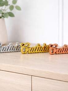 Decorative Porcelain Ornament With Word Design For Interior Decoration - Gratitude - View 6