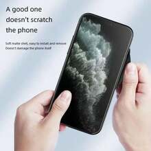 A Black Matte Material Phone Case, Suitable For Various Models Of Realme Phones And Vivo Phones, Such As Realme C67 5G, Realme C12, Realme 8i, Realme 12 4G, Realme 6 Pro, Vivo Y76s, Vivo V29e, Vivo Y29, Etc. It Has Anti-Drop And Anti-Fall Functions. - Black - View 2